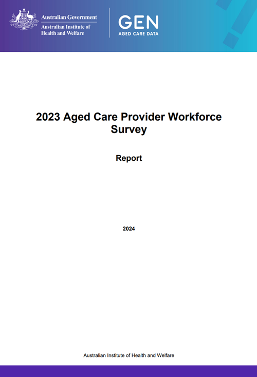 2023 Aged Care Provider Workforce Survey: Report