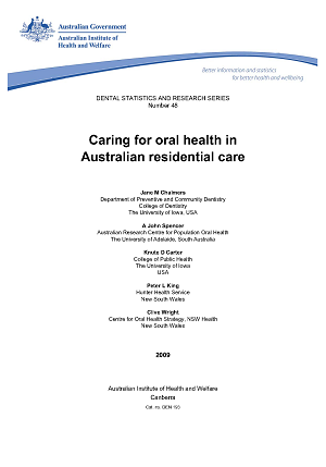 Caring for oral health in Australian residential care