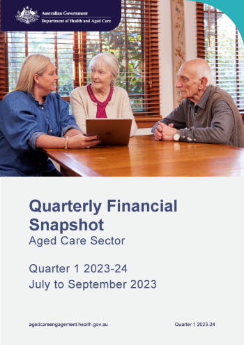 Quarterly financial snapshot of the Aged care sector – July to September 2023